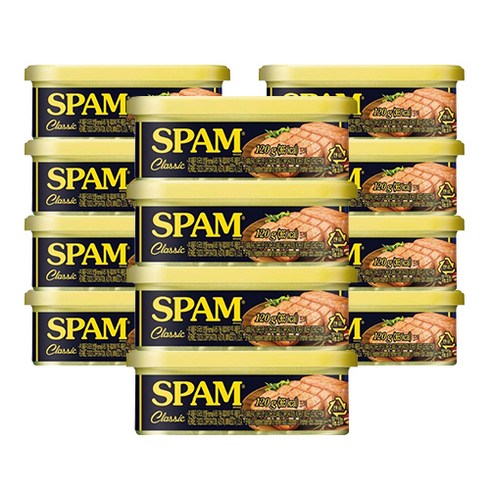 CJ 스팸 클래식 120g 12개 부대찌개햄 통조림햄 SPAM