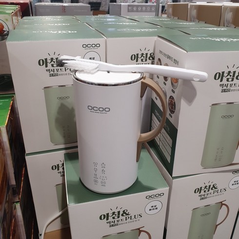 [당일발송] 오쿠 두유 제조기 600mL OCC-BM600 선물 이유식 죽 스튜 코스트코, 색상 화이트
