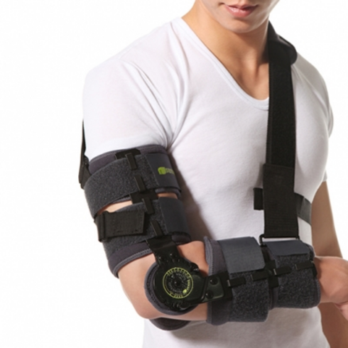 롱암 브레이스 LONG ARM BRACE 각도조절 팔꿈치 팔 보조기 좌우공용, 1개