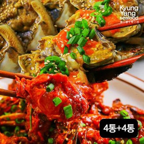 양념 꽃게장 4통(1통당 300g)+알배기 간장 500g).. 33018415, 1.단일옵션