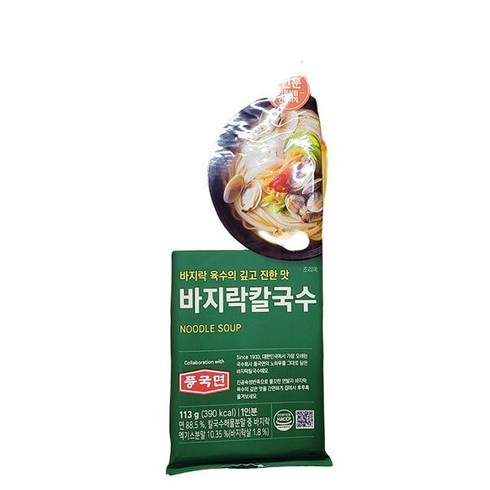 풍국면 바지락 칼국수 113g x 5개, 단품