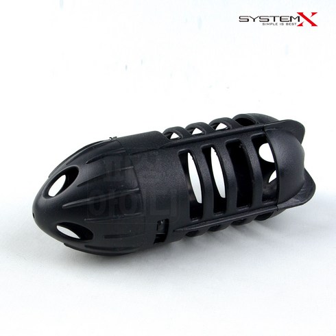 시스템엑스 맨카고 플라스틱카고 대사이즈 카고낚시 카고망 카고채비원투, 합성수지(플라스틱)_블랙