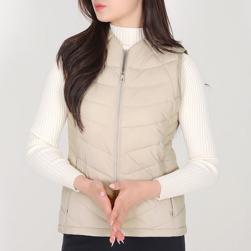 [스타일랑] 여성 코튼캔디 빅사이즈 웰론 패딩 조끼 아우터