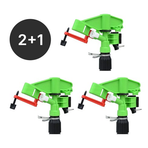 유로팜 아톰15 PC 스프링클러 20m 60L 농업용 자동 물주기 잔디 밭 물주는기계, 2+1, 미니 에코 스탠드 1.0, 스탠드 미포함