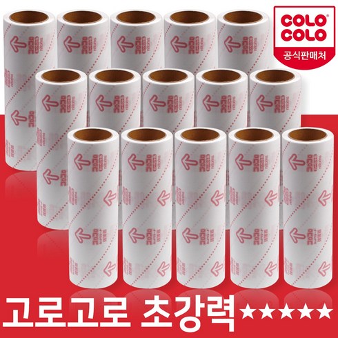 고로고로 초강력 테이프 크리너 리필, 15개