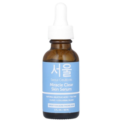 마스터피스 30Days 앰플 6박스 - 서울서티컬즈 SeoulCeuticals 미라클 클리어 스킨 세럼 30ml(1fl oz), 30ml, 1개