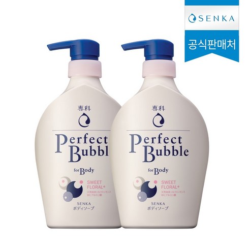 센카 퍼펙트 버블 포 바디 스위트 플로럴 500ml 2개