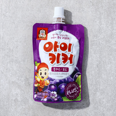 정관장 아이키커 어린이 홍삼 과즙음료 포도맛, 100ml, 10개