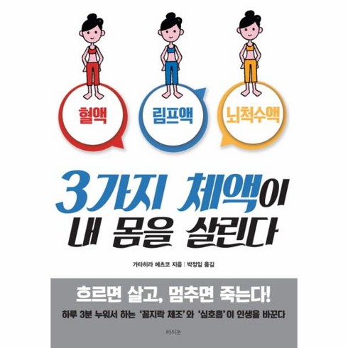 3가지 체액이 내 몸을 살린다 - 웅진북센 3가지 체액이 내 몸을 살린다, One color | One Size@1