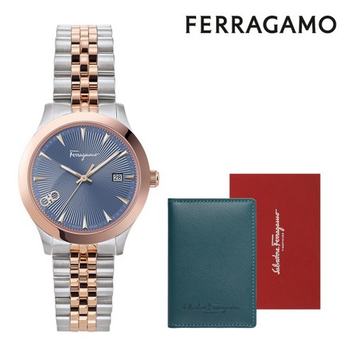 [페라가모(시계)] 공식수입원 페라가모 로얄블루 DUO (사은품 페라가모 카드지갑) SFC