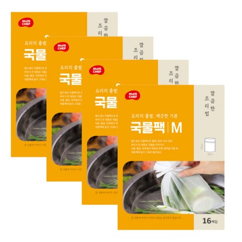 2023년 가성비 최고 냉장고 파먹기 - 국물팩 중형 16매 X 4팩 II 끈달린 다시백 II 냉장고 파먹기 비법, 16매입, 4개, 중(M)