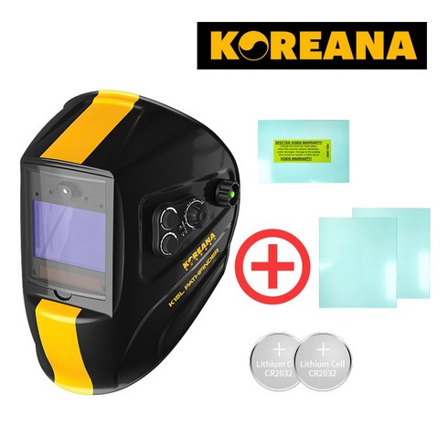 LED라이트 K-15L 코리아나 트루컬러 자동면 패스파인더 차광 용접면 헬멧 마스크, 단품