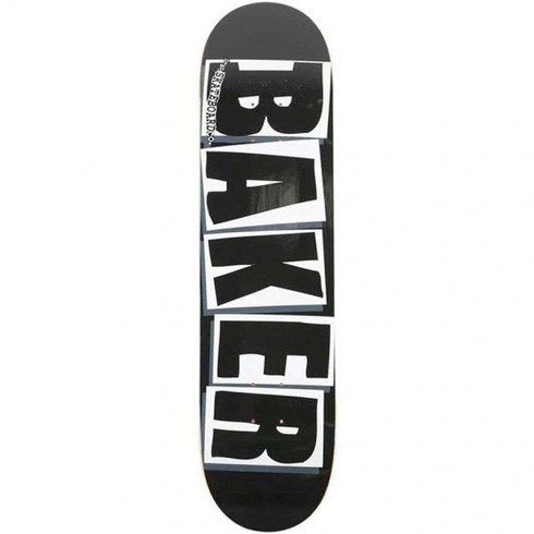 Baker Skateboards BAKER 베이커 스케이트보드 데크 판 블랙 화이트 8인치
