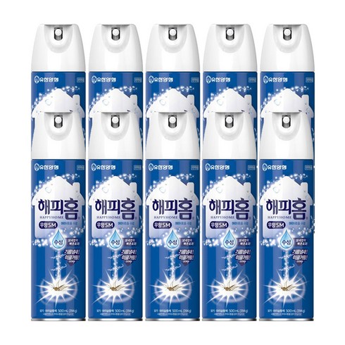 해피홈 에오로솔 모기(무향) 500ml, 10개