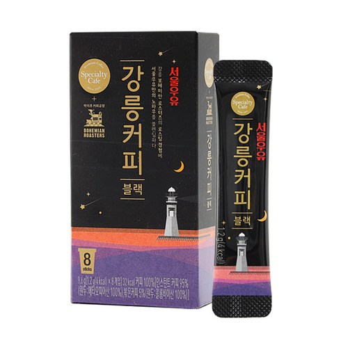 서울우유 스페셜티 카페 강릉커피 블랙 8T 5개 총40T, 8개