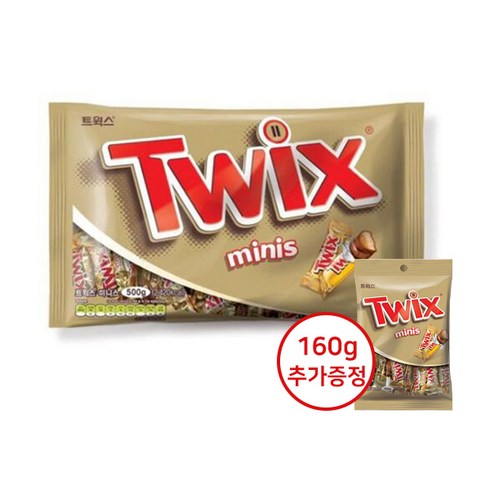 트윅스 미니 초콜릿, 500g, 2개