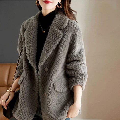 [플로레센스]케이트부클하프코트