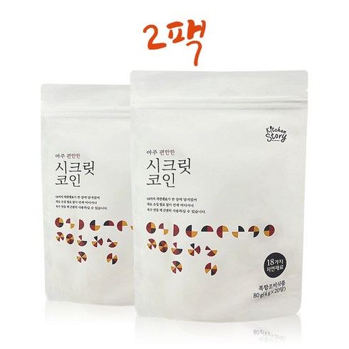 빅마마코인육수 - 빅마마 시크릿코인 편안한맛 20알 ( 총40알), 80g, 2개