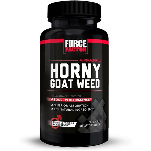 Force Factor 포스 팩터 Horny Goat Weed 캡슐 60정, 60정 1개입, 60개, 1개