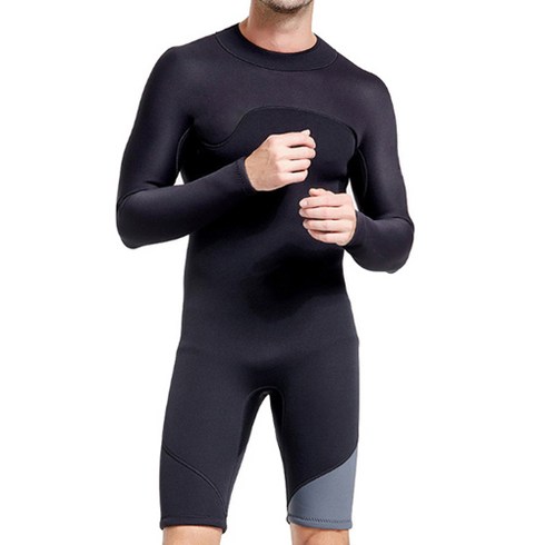 남성 스노클링 다이빙 반팔 반바지 3mm 웻슈트