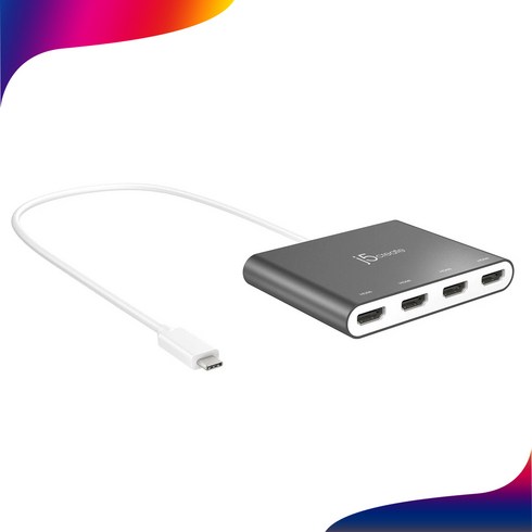 NEXT-JCA366 USB-C to HDMI 4포트 영상 변환 듀얼 4K 어댑터 모니터 4개 사용 가능