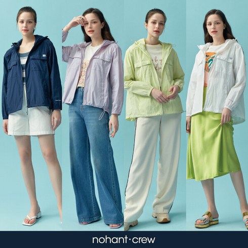 [Nohant Crew] 노앙 22 Summer 여성 나일론 바람막이 점퍼 1종