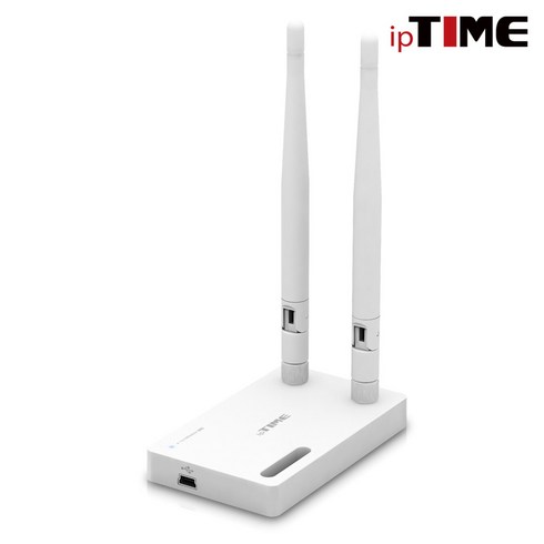 ipTIME N400UA[무선랜카드/USB/300Mbps) 외장안테나4dBi 2개/MIMO/AP모드/WPS버튼/USB케이블포함