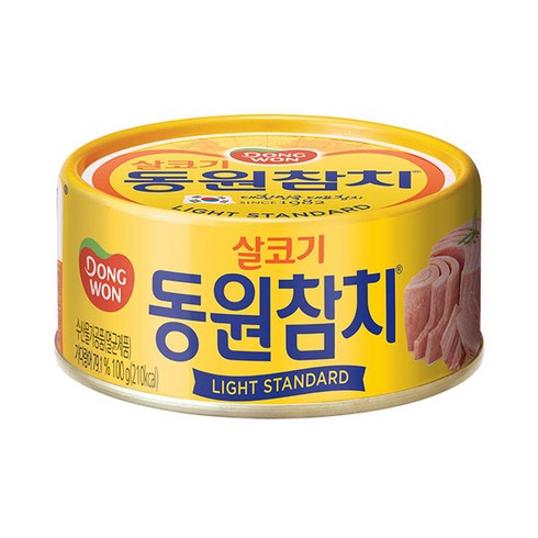 동원참치100 - 동원 라이트 스탠다드 참치, 100g, 10개