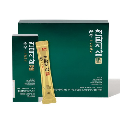 천담지삼순수 지삼20지(10mL x 30포), 1박스, 300ml