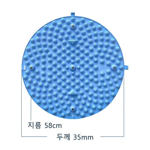 발바닥마사지 - 지압판 발 마사지 매트 발 밟는 스타일 마사지 발 매트 발바닥 마사지 매트 발가락 지압판, 1개, 38cm 파란색