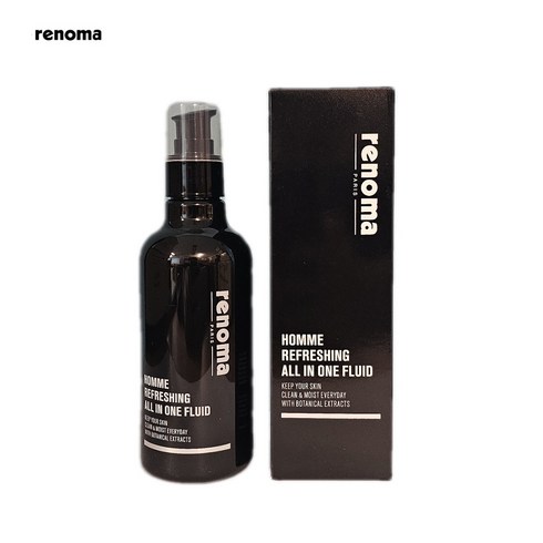 [renoma] 레노마 옴므 리프레싱 남성 올인원 플루이드250ml(스킨+에멀젼+에센스+수분크림), 250ml, 1개