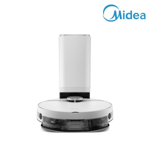 [MIDEA] 미디어 S8+ 진공물걸레 로봇청소기 화이트/블랙 [자동먼지흡입+자동먼지비움+, 색상:블랙