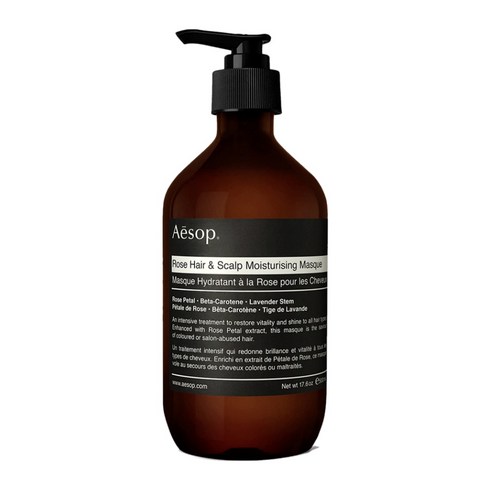 호주 이솝 로즈 헤어 앤 스칼프 모이스처라이징 마스크 500ml Aesop Rose Hair Scalp Moisturising Masque, 1개