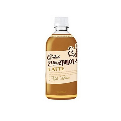 칸타타 콘트라베이스 저칼로리 라떼 500mlX12(PET), 500ml, 12개