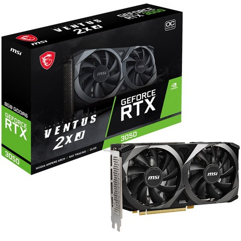 MSI GeForce RTX 3050 VENTUS 2X J 8GB OC