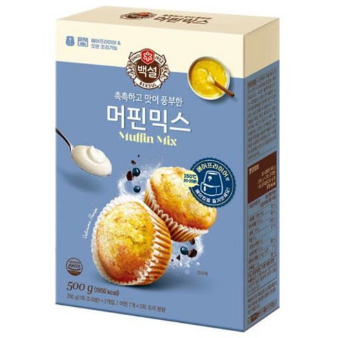 2023년 가성비 최고 백설머핀믹스 - 백설 머핀믹스, 2통, 500g