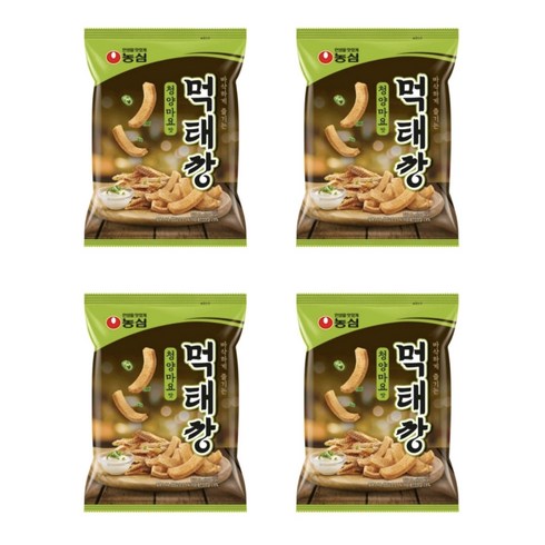 농심)먹태깡청양마요맛(봉지) 60g 4개입 인기스낵 과자 편의점 과자 안주, 16개