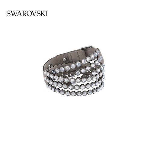 [백화점 면세점]스와로브스키 SWAROVSKI POWER COLLECTION 트렌드 레이어드 팔찌 선물, 회색/회색