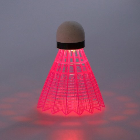 3 팩 LED 배드민턴 셔틀 콕스 조명 셔틀 콕 글로우 어둠의 배드민턴 버디 실내/야외 스포츠, 빨간색