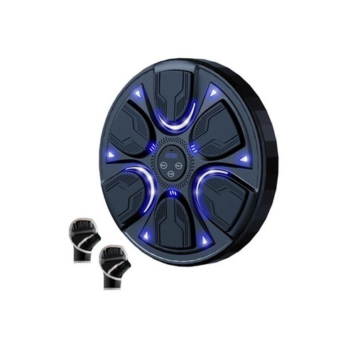 복싱 기계 전자 벽 대상 가벼운 훈련 장비 운동 복싱 트레이너 태권도 펀치 패드, 검은색, PP, 1개