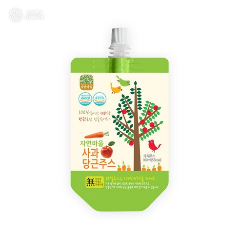 당근주스100ml30개입 - 자연마을 착즙주스 사과당근주스 100ml 30입, 30개