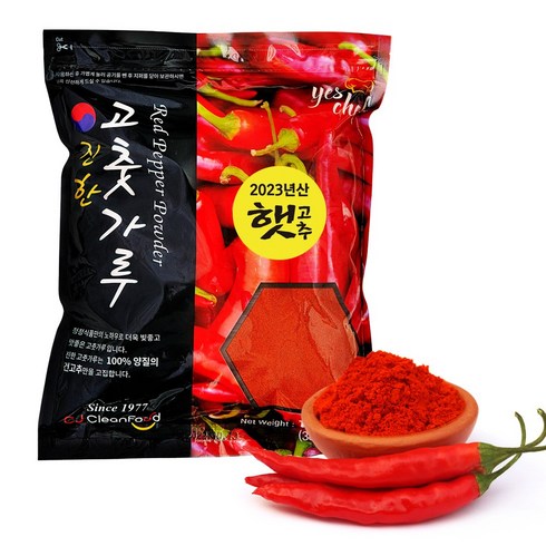 23년 청정식품 HACCP 국산 햇 고운 고춧가루 1kg, 1개