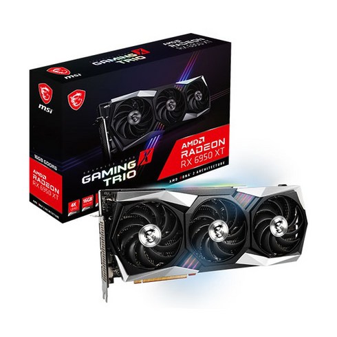 MSI 라데온 RX 6950 XT 게이밍 X 트리오 D6 16GB 트라이프로져2 그래픽카드