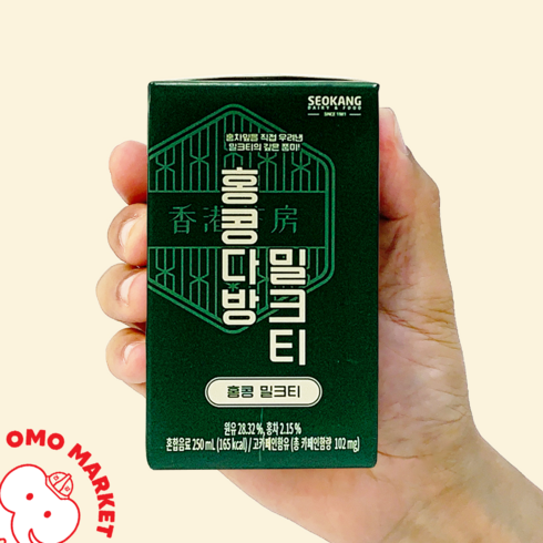 밀크티 고등 - 홍콩다방 밀크티 팩음료 250ml, 24개