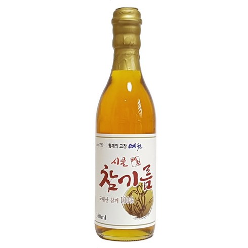 만나프레시참기름350 - [예천참기름] 국산 350ml (청정지역 예천참깨 100%) 저온착유, 1개