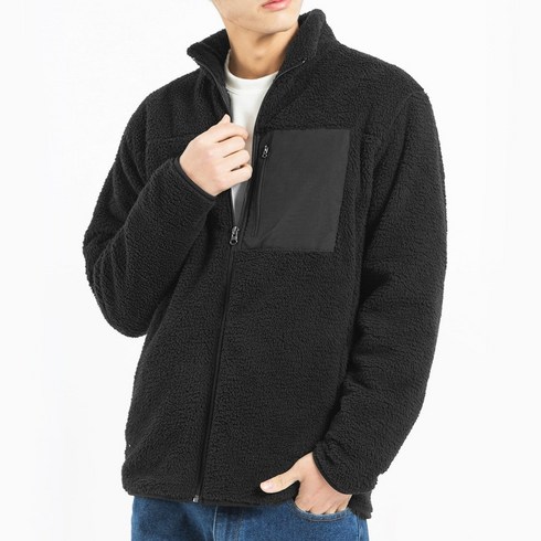 네이븐 남녀공용 양털 레트로 후리스 집업