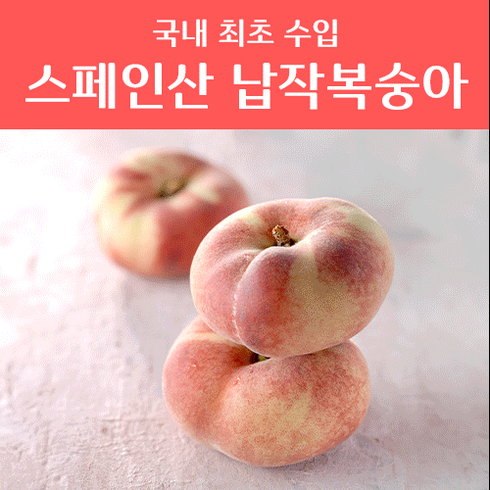 [국내최초수입] 유럽인기과일! 아이스 스페인 납작복숭아, 1개, 1kg