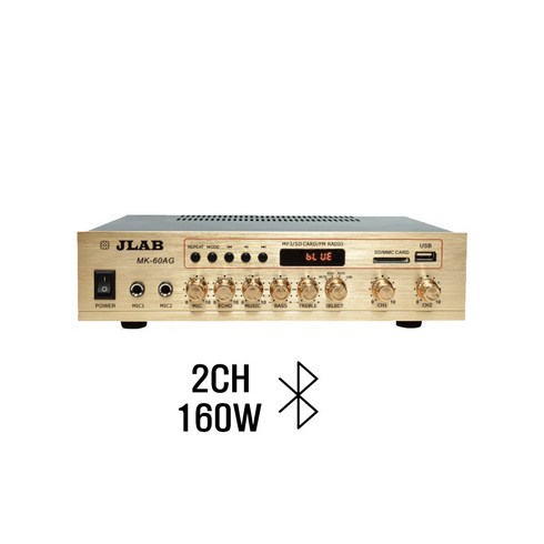 앰프mk-60ag - 매장용 업소용 앰프 2채널 블루투스 스마트폰 앰프 MK-60AG 카페앰프 음향기기, 앰프단독