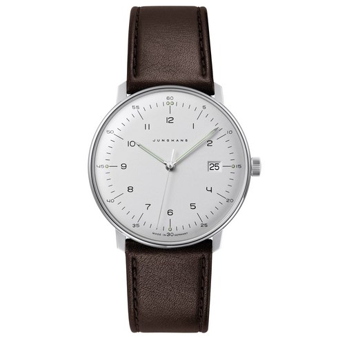 JUNGHANS 41446102 융한스 막스빌 쿼츠시계 실버브라운[관부가세포함]