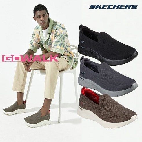 [런.칭.가 89 900원]스케쳐스 23FW 남성용 고워크 FLEX 니트 슬립온